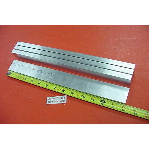 4 Pieces 5/8" X -/2" Aluminum 6061 Flat BAR 14" Long T6511 .625" Mill Stock