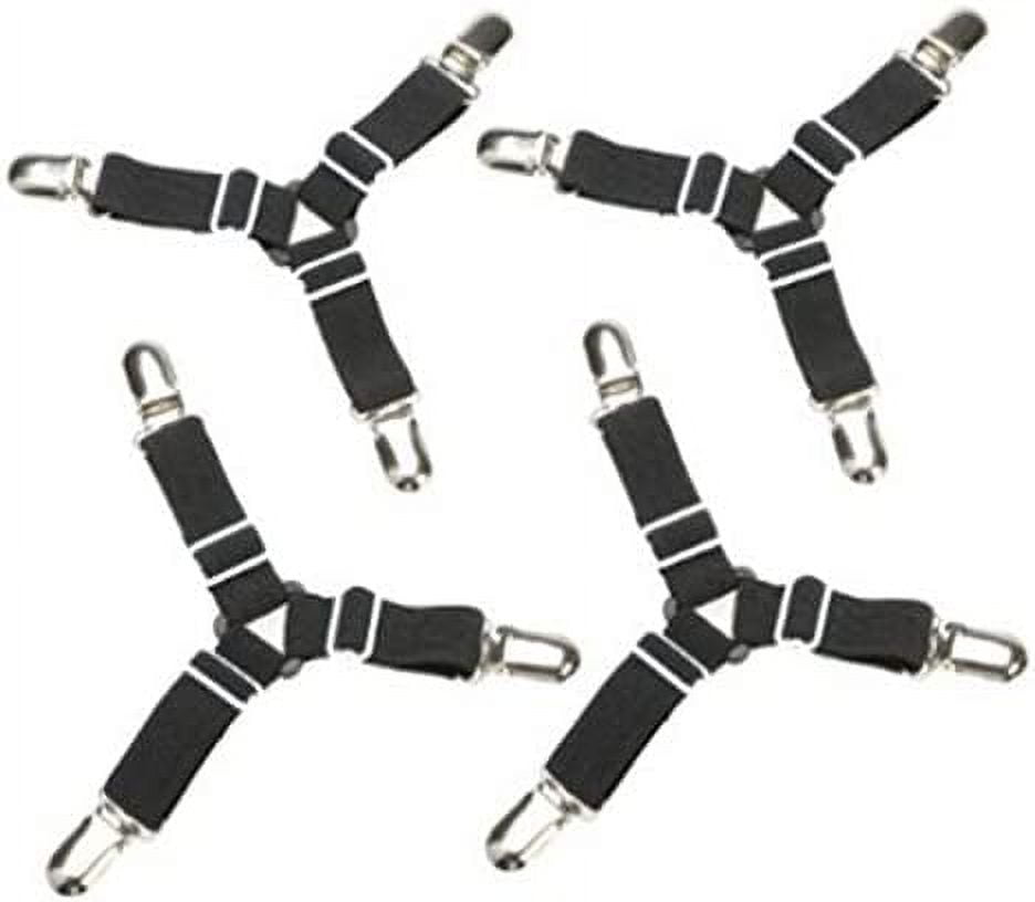 4 Pieces A Set,3Way Bed Sheet Fasteners Grippers Suspenders,Sheet