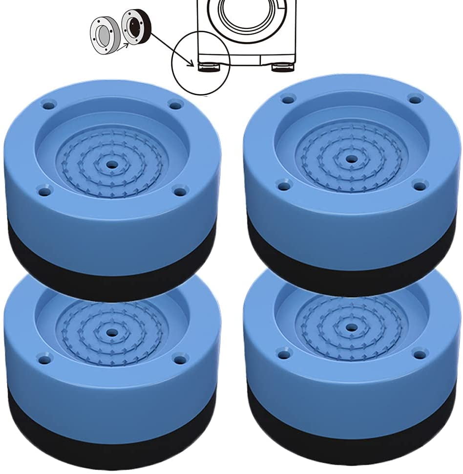 4 Pieces Antivibration Washing Machine Mat, AntiVibration Rubber Feet