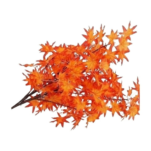 4 Pieces Artificial Maple Leaves Branches, Suitable for Vase Arrangements Table Centerpieces Weddings Thanksgiving Decor, Lifelike Shape Long-Lasting Freshness No Need Water Or