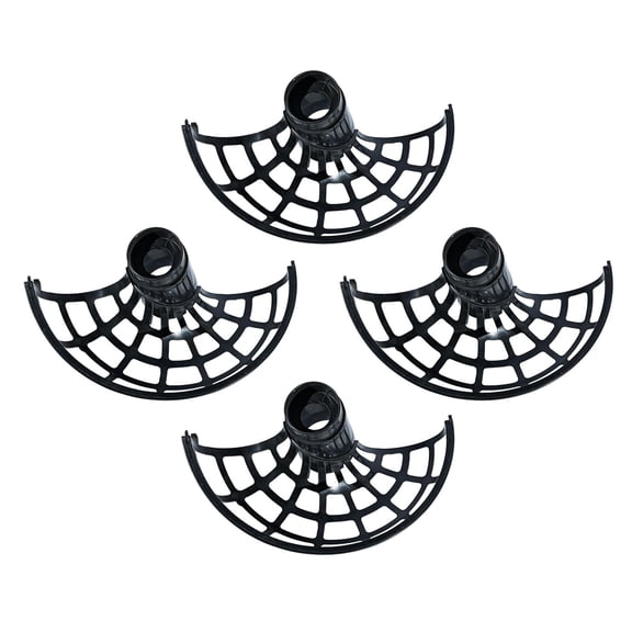 4 Pieces Ball Tracks Expansion Accessories Pitcher Parts Waterproof Polypropylene for Tennis and Baseball Practice