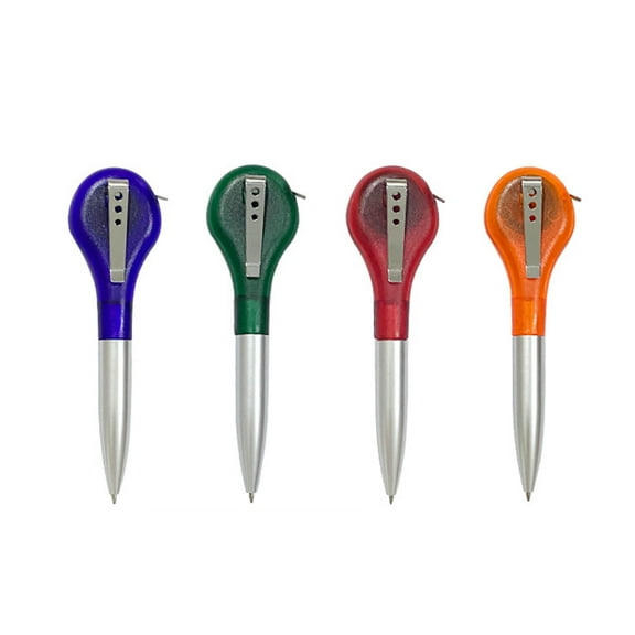 4 Pieces Ballpoint Pen Ruler Tape Measure Pen 2 in 1 Tape Measure Pens Office School Multifunction Writing Ballpoint Pen