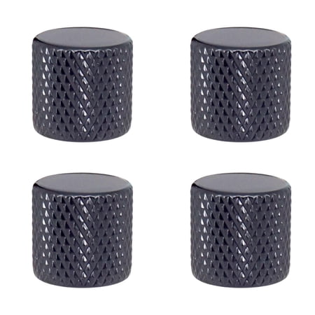4 Pieces Bass Control Knob Replacement,Volume Control Knobs for Electric Guitar Accessories Black