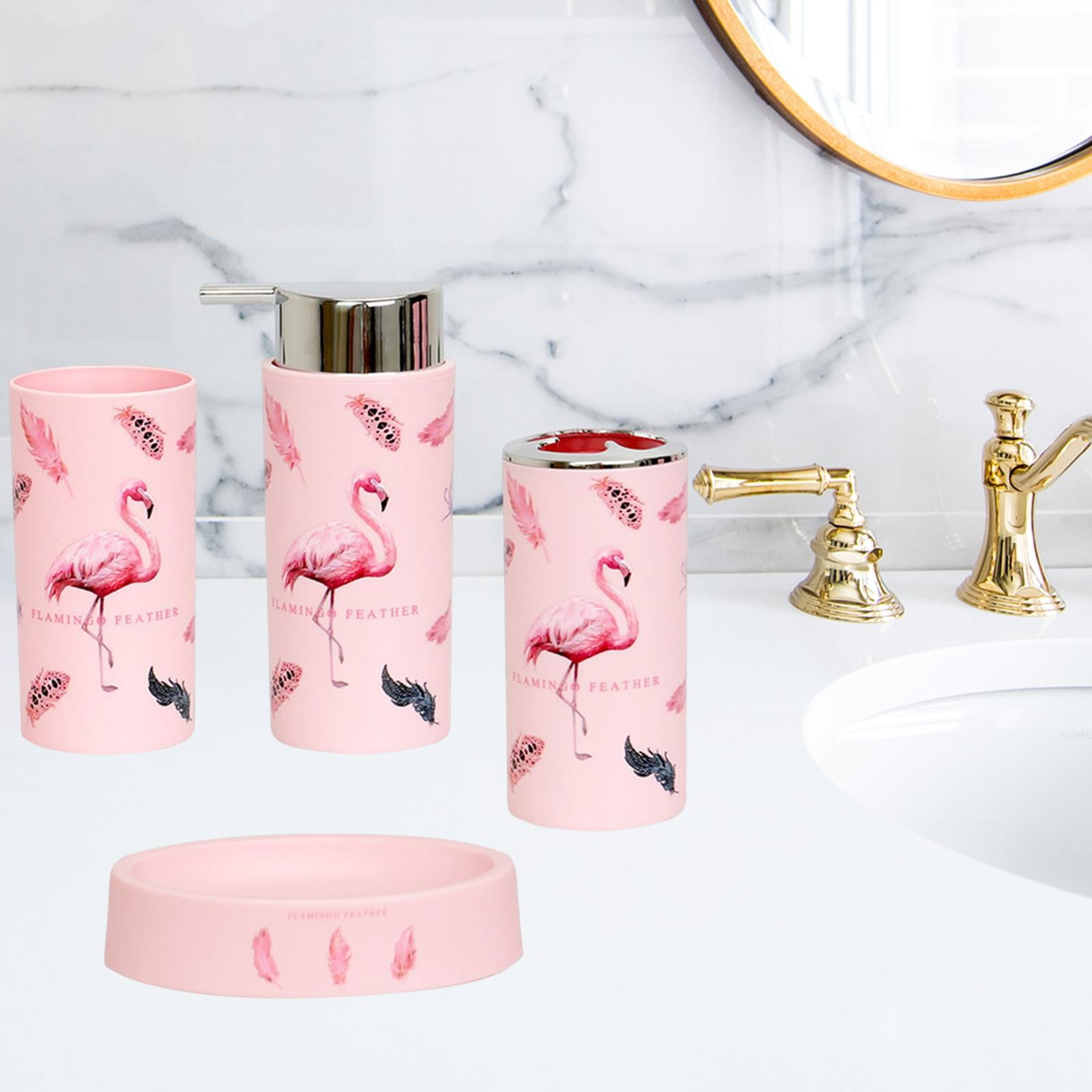 4 Pieces Bhroom Accessories Set Liquid Soap Dispenser Soap Dish for