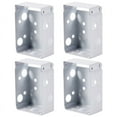 thumbnail image 1 of 4 Pieces Blind Brackets 2 Inch Low Profile Box Mounting Bracket for Headrail (White), 1 of 7