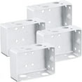 4 Pieces Blind Brackets 2 Inch Low Profile Box Mounting Bracket for ...