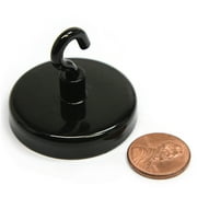 CMS Magnetics  4 Pieces Up to 28 lbs Black Ceramic Hook Magnet