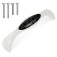 4 Handles,Kitchen Knobs,Drawer Pulls,White and