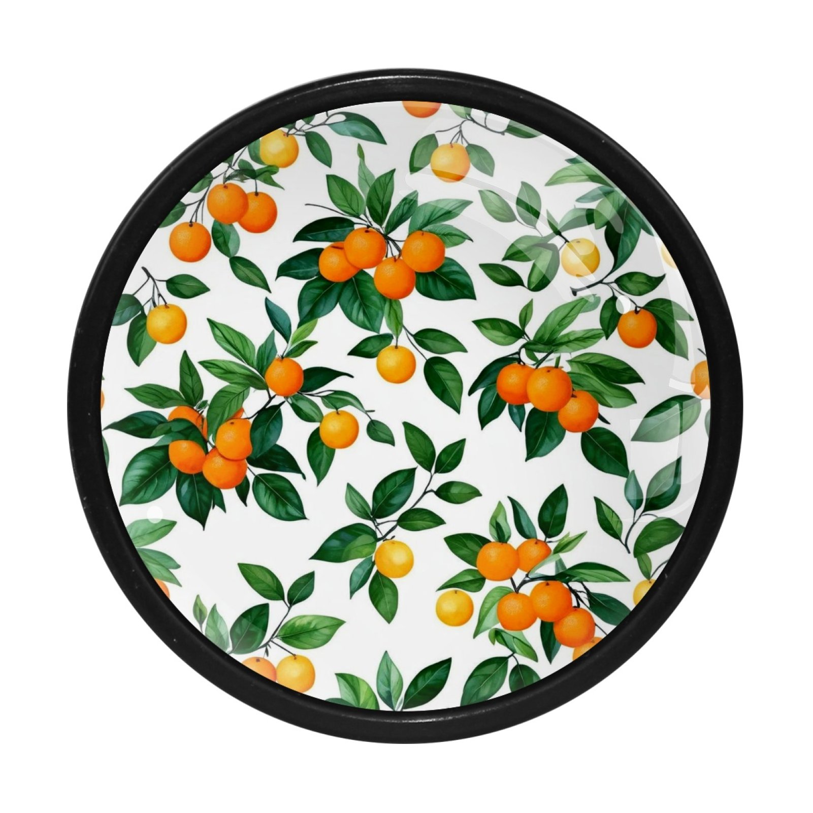 4 Knobs,Floral Leaves Berries Tree，Closet Door Knobs