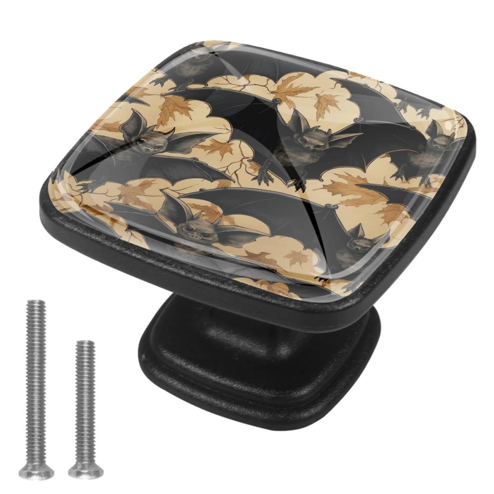 4 Pieces Knobs Halloween Castle Pattern Drawer Pulls for