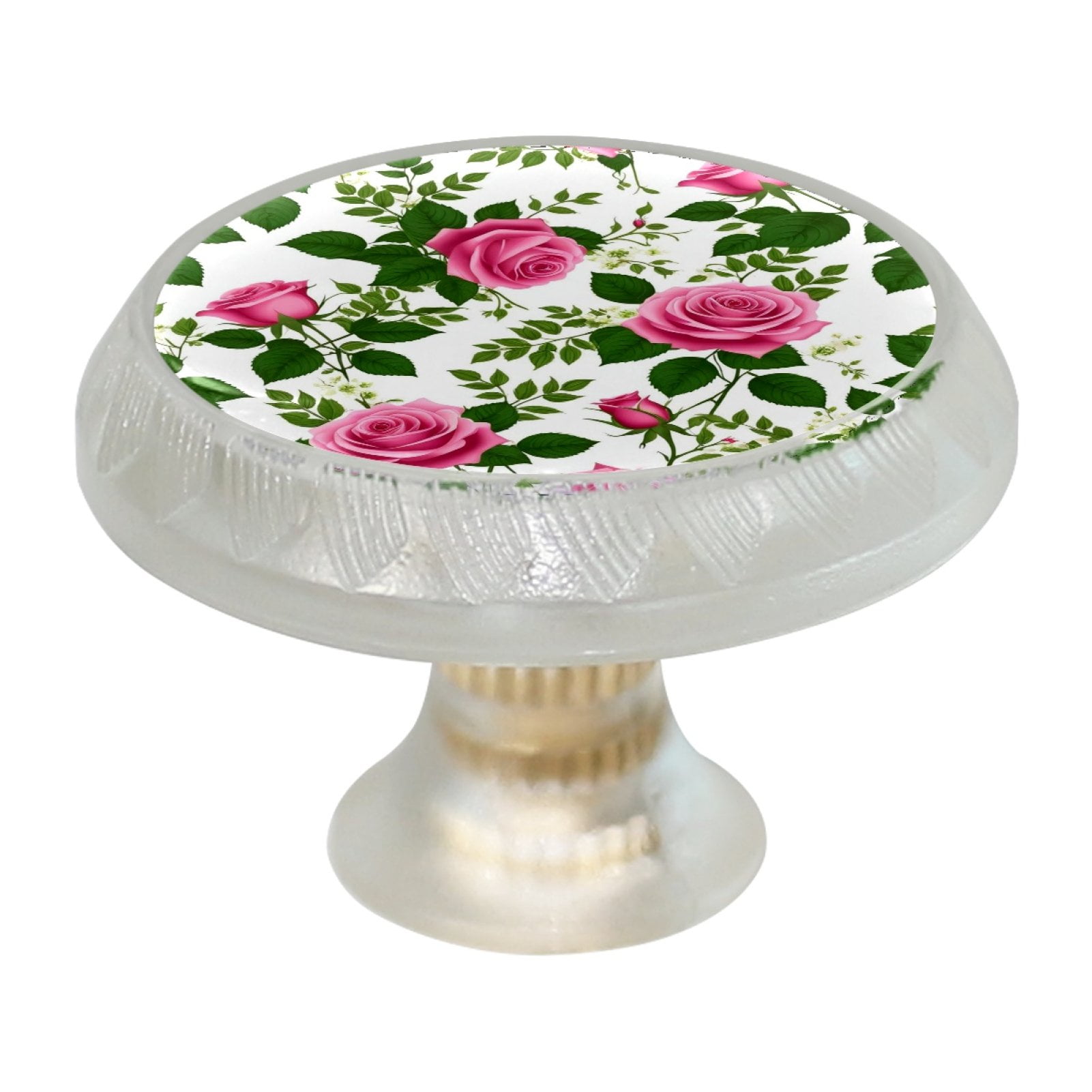 4 Knobs，Rose bouquet flower，Kitchen Knobs