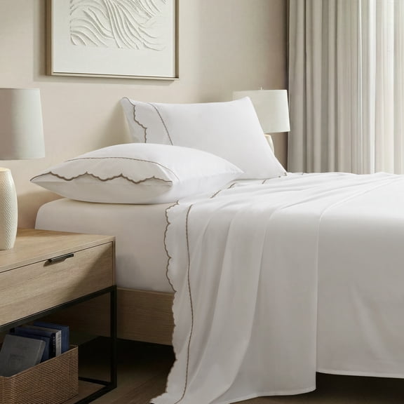 4 Pieces Cal King Cotton Sheet Set,Linen