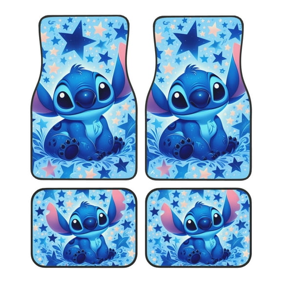 4 Pieces Car Floor Mat Set Stitch Protection Full Sets Universal Fit for SUV, Sedans, Vans, Trucks