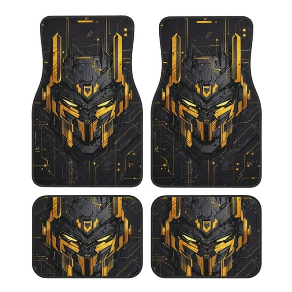 4 Pieces Car Floor Mat Set, Transformers Protection Full Sets Universal Fit for SUV, Sedans, Vans, Trucks