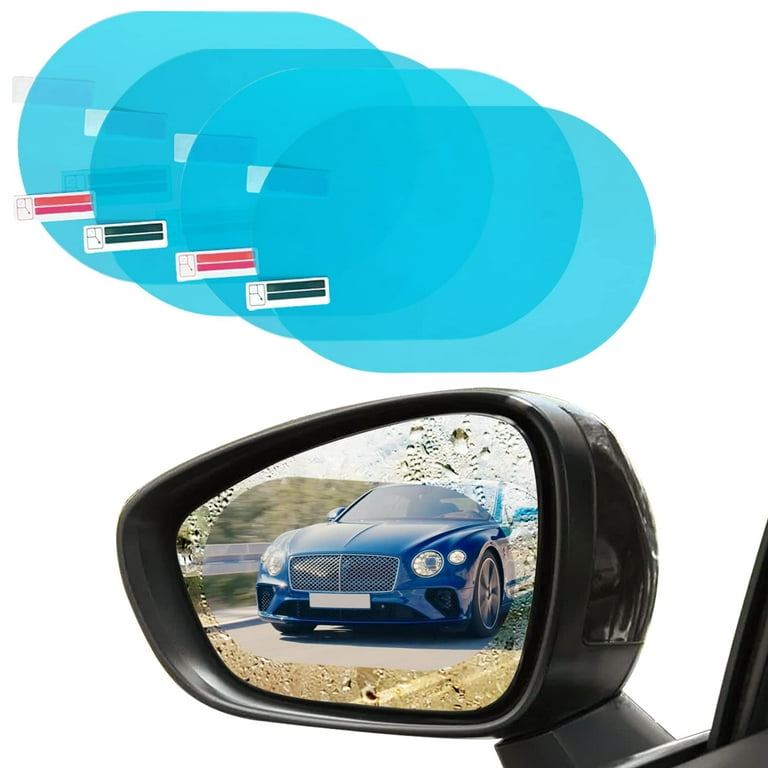 4 Pieces Car Rearview Mirror Film, HD Nano Clear Protective