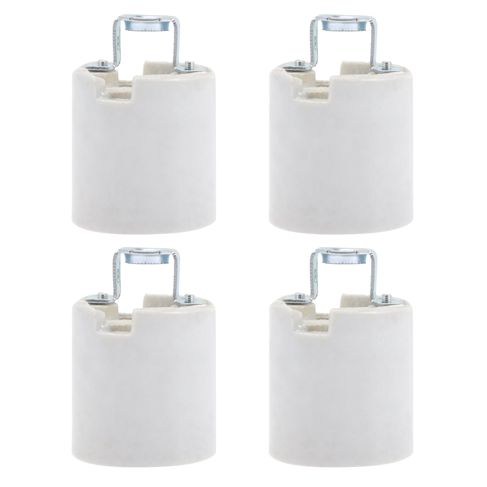 4 Pieces Ceiling Light Holder E26 Bulb Lamp Fixture Screws Base Beige