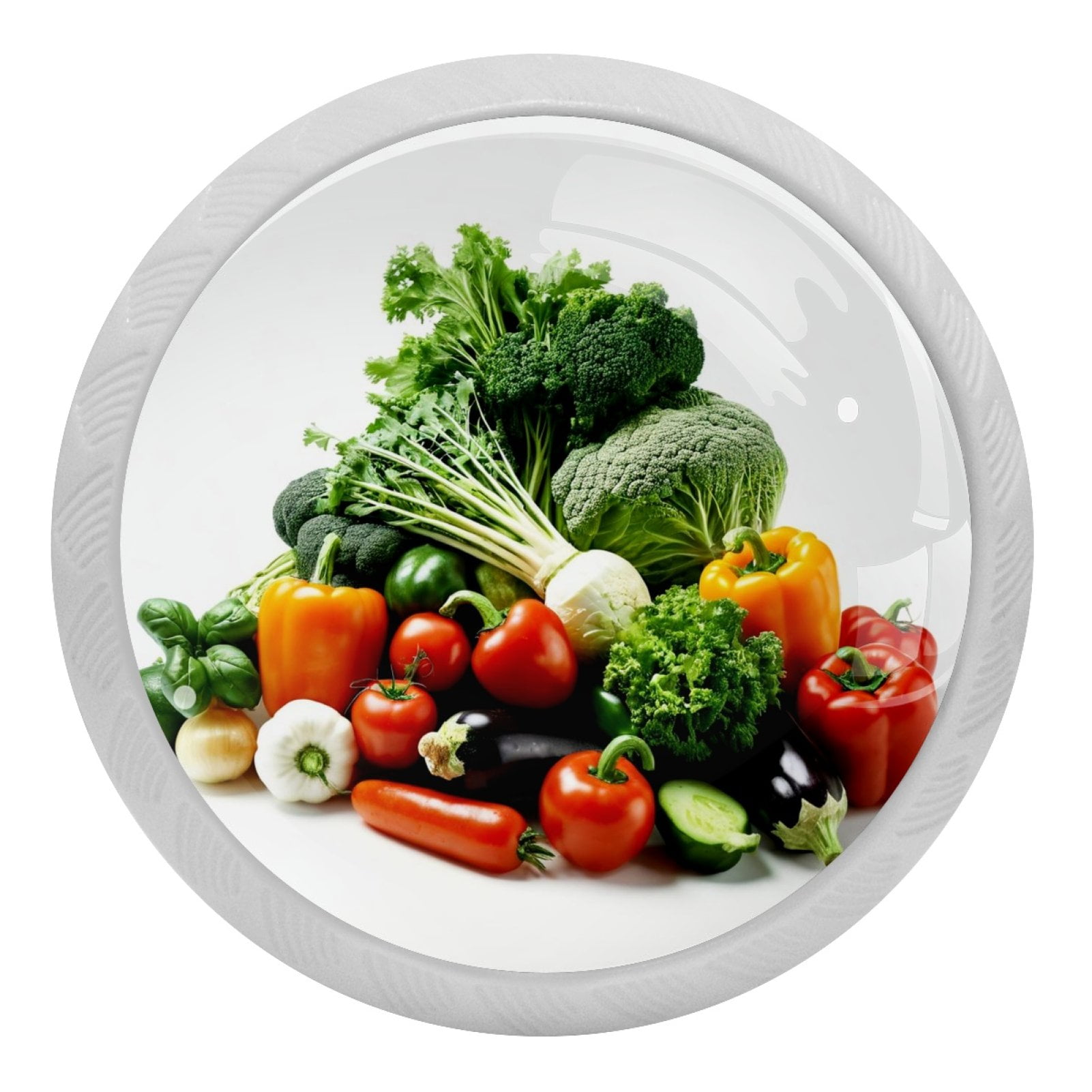 4 Pieces，Celery eggplant tomato colored pepper，Fluorescent