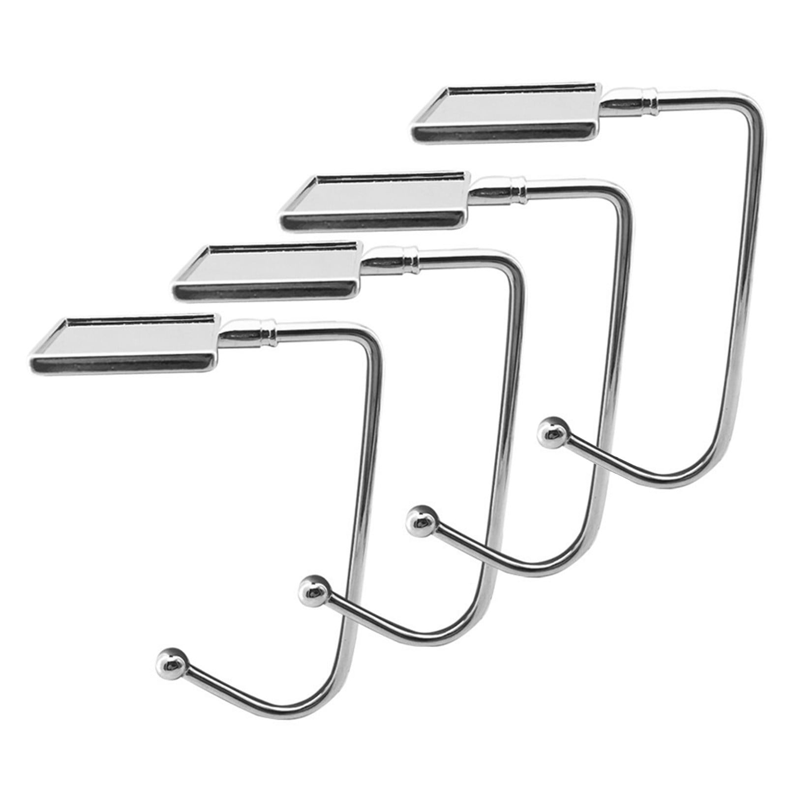 4 Pieces Silver Christmas Stocking Holders - Mantel Hooks, No Screws Needed, Holds Up To 10 Lbs Each - View #3