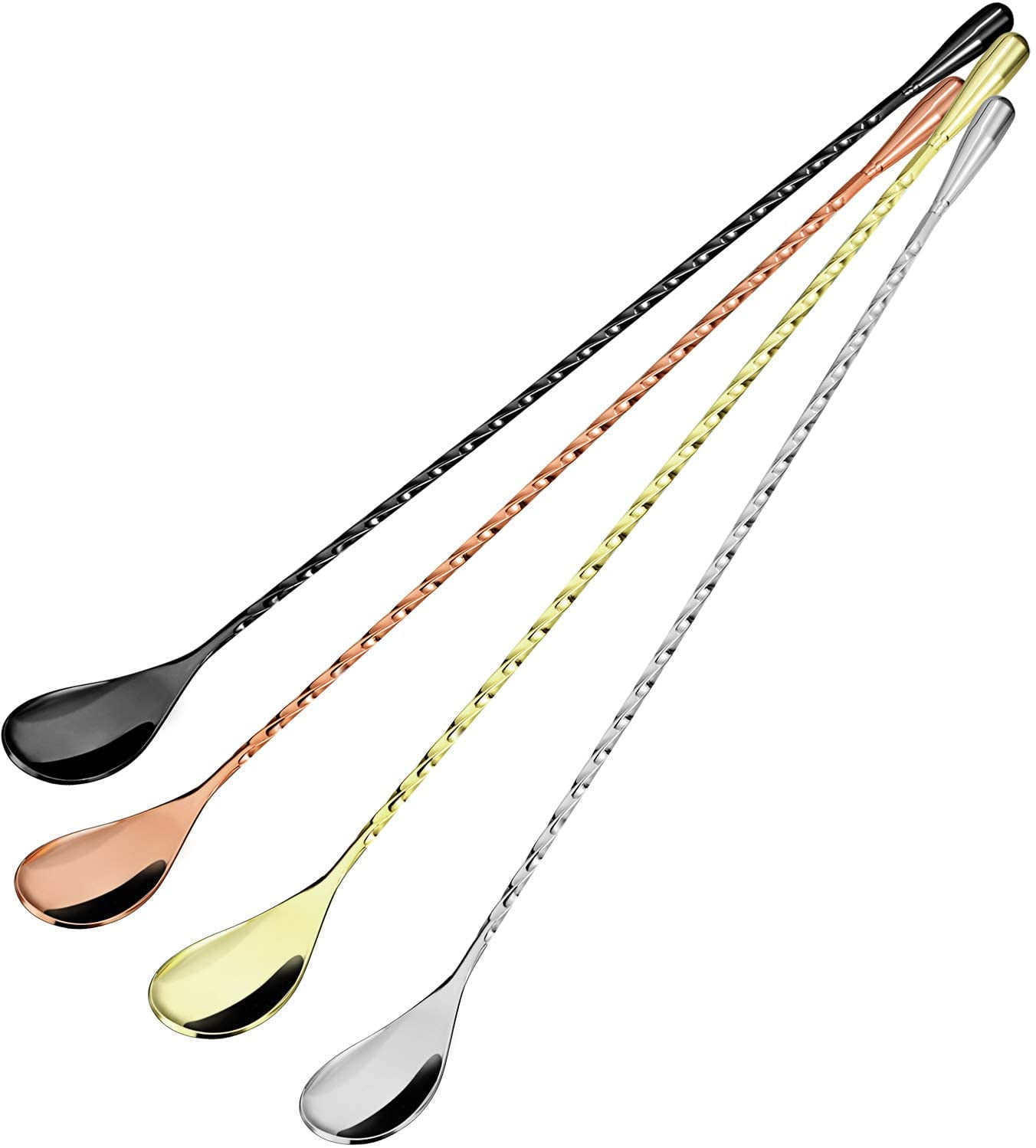 4pc Harrington Cocktail Spoon Set Silver - Threshold™