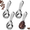 thumbnail image 1 of 4 Pieces Coffee Scoop Stainless Steel Coffee Scoops Short Handle Tablespoon Measuring Spoons for Coffee Tea Sugar Flour (Silver), 1 of 6