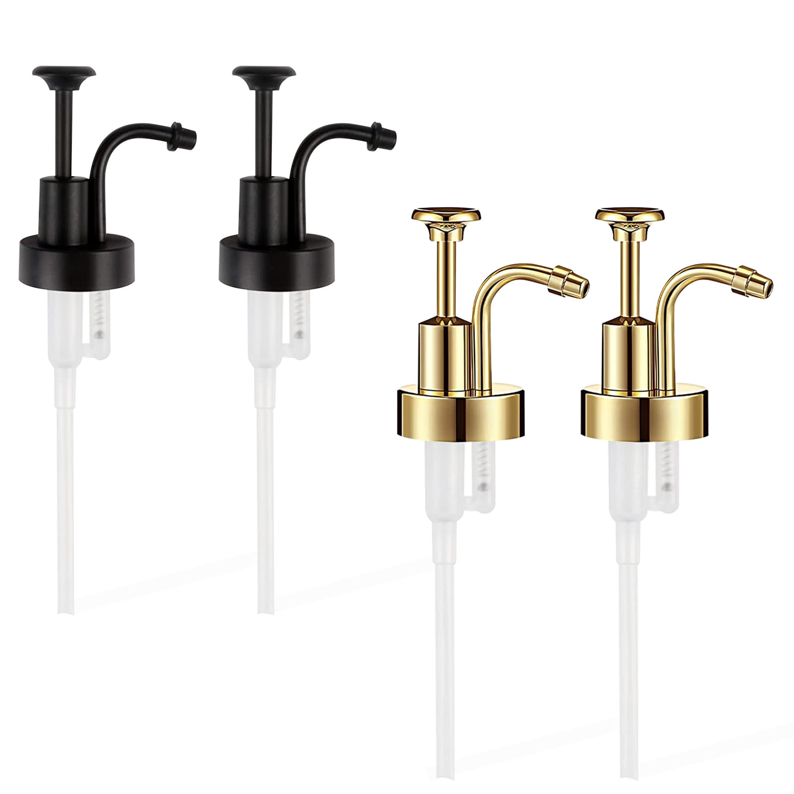 3-Pack Universal Syrup Pump For Coffee & Beverage Bottles - Leak-Proof, Easy Dispensing, Fits Bottles