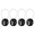 thumbnail image 1 of 4 Pieces Combination Lock 3 Digit Outdoor Waterproof Padlock for School Gym Locker, Sports Locker, Fence, Toolbox, Gate, 1 of 3