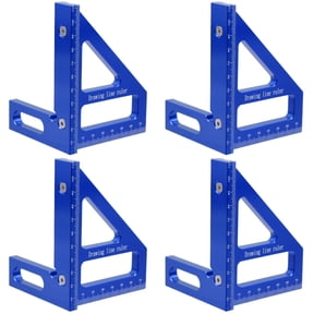 HONITANO 4-Pack Triangle Rulers Set 45 90 Multifunctional Measuring Tools for Engineering, Drafting, and Precision Work