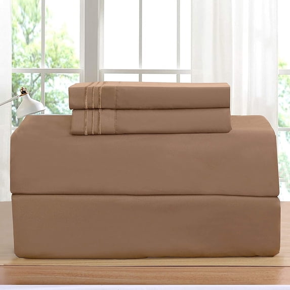 Elegant Comfort 4-Piece Microfiber Sheet Set, Deep Pocket, Wrinkle Resistant & Fade Resistant Twin/Twin XL, Ocean Breeze