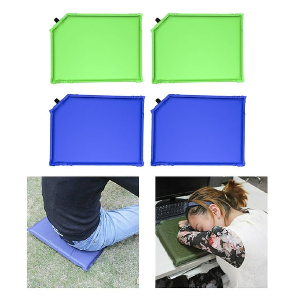 4 Pieces Compact Stadium Self Inflating Seat Cushion Portable Travel Camping Hiking