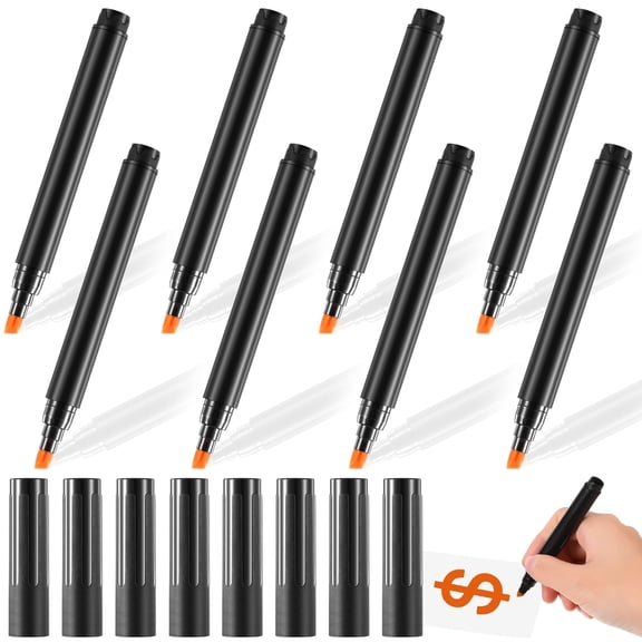 4 Pieces Counterfeit Bill Detector Marker Pen Counterfeit Money Pen Fake Money Checker Universal False Currency Pens Bills Loss Prevention Tester Pocket Size