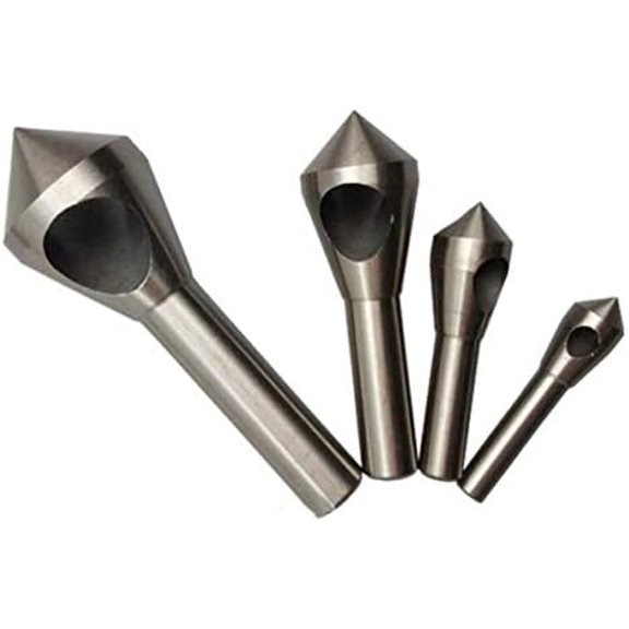 4 Pieces Countersink Deburring Drill Taper Hole Cutter Countersunk Head Chamfering Tools Countersink Chamfer Tool Deburring Tool Set 2-5-10-15-20$$Tools & Hardware Other