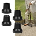 thumbnail image 1 of 4 Pieces Crutch Tips Replacement/ Heavy Duty Sturdy Reinforced Durable Upgraded Thickened/ Crutch Feet Cap/ Cane Tips for Hiking Sticks/ Canes Black 14mm Hole, 1 of 9