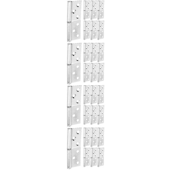 4 Pieces Detachable Slip Joint Hinge Screen Door Push Bar Heavy Duty Hinges Bell