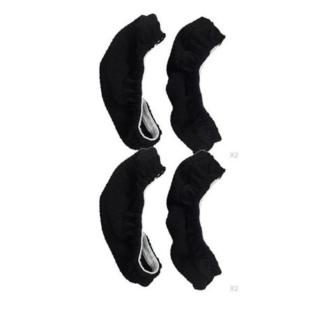 4 Pieces Detachable computer and office Chair Armrest Covers Black