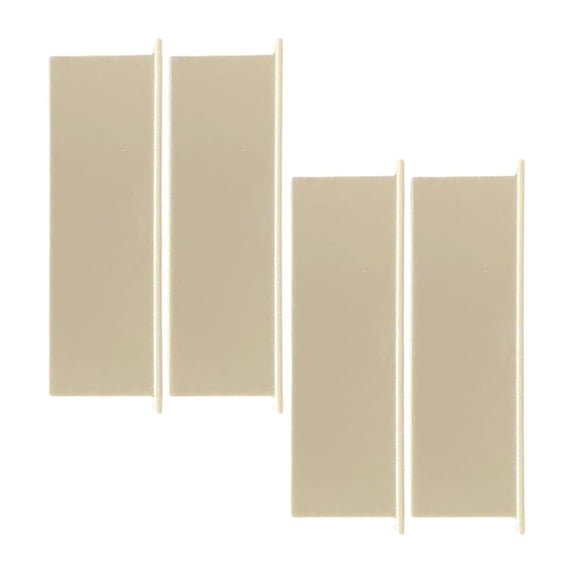 4 Pieces Dryer Vent Wall Cap Replacement Flaps Air Exhaust PP Panel Easy Install for Residential Exterior