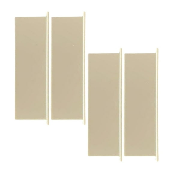 4 Pieces Dryer Vent Wall Cap Replacement Flaps Air Exhaust PP Panel Easy Install for Residential Exterior