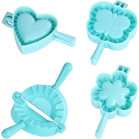 4 Pieces Dumpling Maker Press Set, Include 4 Pieces Lovely Shapes Dumpling Maker Molds, Dough Press Set For Home Baking Cooking