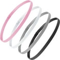 thumbnail image 1 of 4 Pieces Elastic Sports Headbands Thick Non-Slip Hair Bands for Women and Men, 1 of 12