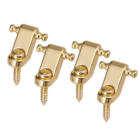 4 Pieces Electric Guitar String Trees Retainer Guide Guitar Parts, Golden