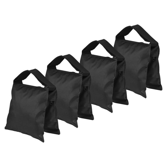 4 Pieces Empty Photographic Sandbag Balance Sand Bag Professional with 2 Pouches