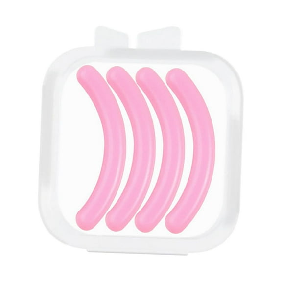 4 Pieces Eyelash Curler Refills Easy to Install Long Last Soft Makeup Tools pink