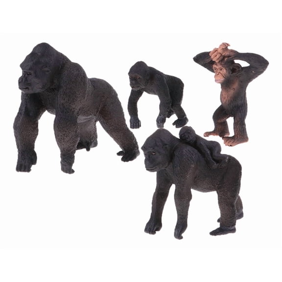 4 Pieces Family Model, Wild Animal Figurines,