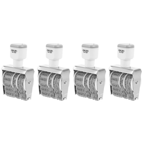 WRISTBIQUE Handy Lightweight Multi-Use Date Rolling Stamp for Home 4Pcs