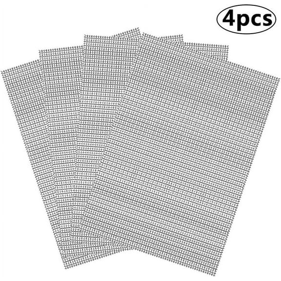 4 Pieces Of Fine Mesh Steel Mesh Fine Mesh Filter Stainless Steel Mesh Mosquito Net Door And Window Iron Wire Mesh Anti Mouse, Insect And Snake Filter Cover, 1 Mm Mesh 150 X 210 Mm