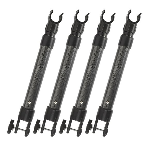 4 Pieces Folding Wagons Accessory Desktop Telescopic Pole Reinforced Iron Support Rods for Picnic Camping Outdoors