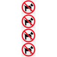 thumbnail image 1 of 4 Pieces Forbid Pet inside Sign Stickers Dog Premises Door Office, 1 of 8