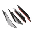 thumbnail image 1 of 4 Pieces Front Bumper Diffuser Accessory for Attachment Car Replacement Carbon fiber, 1 of 8