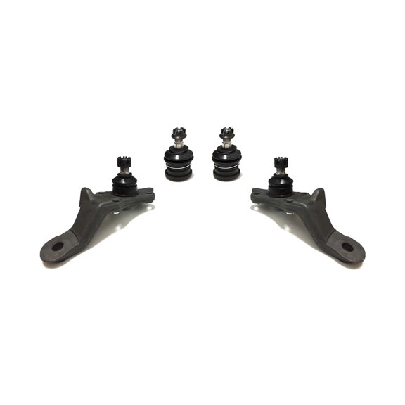 4 Pieces Front Suspension Kit 2 Upper Ball Joints + 2 Lower Ball Joints