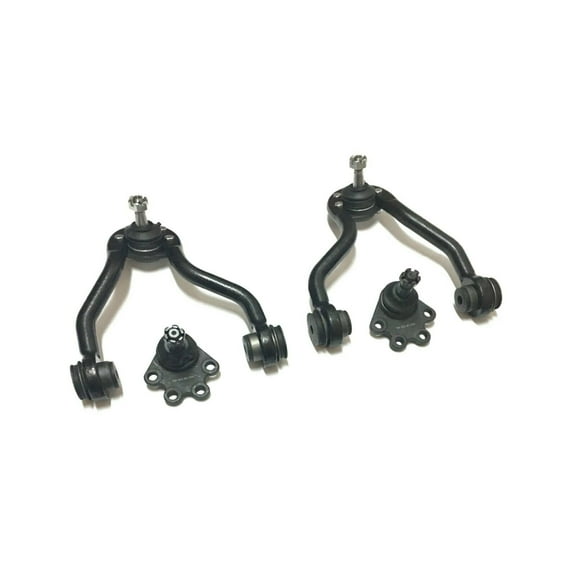 4 Pieces Front Suspension Kit Upper Control Arm + Lower Ball Joints Fits Passenger & Driver Side