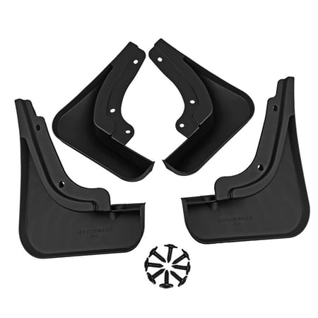 4 Pieces Front and Rear Mud Flaps Protection with Screws Mud Guards Mudguard for